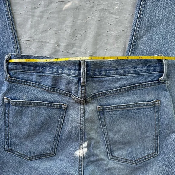 ~Sold~Gap Women's Size 27 High Rise Straight Crop Jeans Medium Indigo - Picture 4 of 7